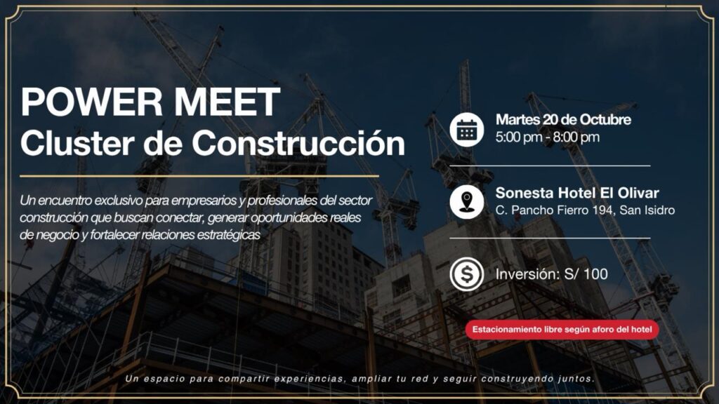 Flyer de Cluster Construcción | POWER MEET